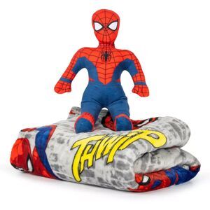 Spider-Man Pillow and Throw Blanket